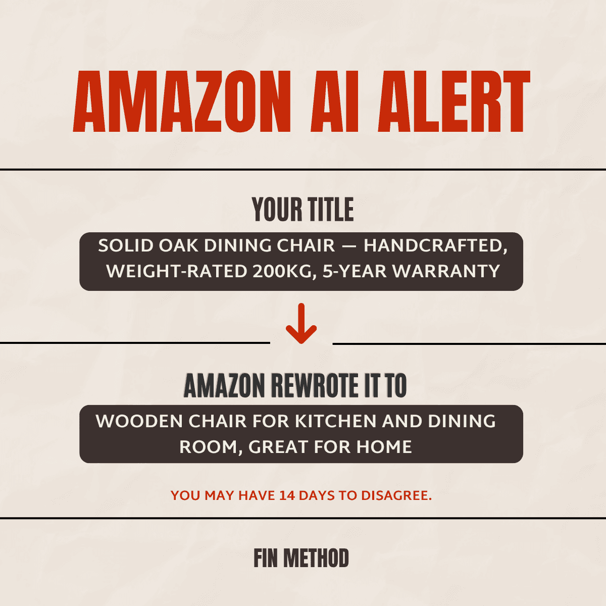 Amazon's AI is rewriting your listings. Here's how to stop it.