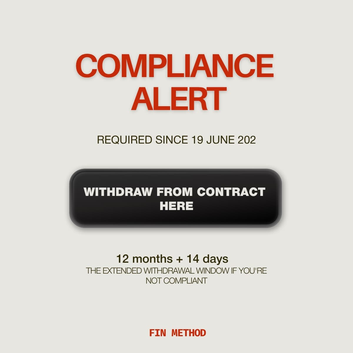 The EU Withdrawal Button deadline passed on June 19th. If your Shopify store isn't compliant, your customers can now cancel any order for up to 12 months and 14 days.